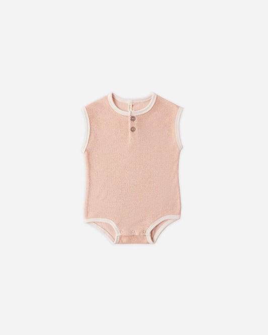Terry Cloth Romper || Melon - Persnickety Shop