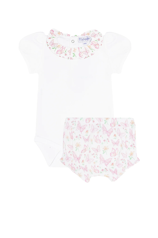 Nella Pima Butterflies Print Onesie Set - Persnickety Shop