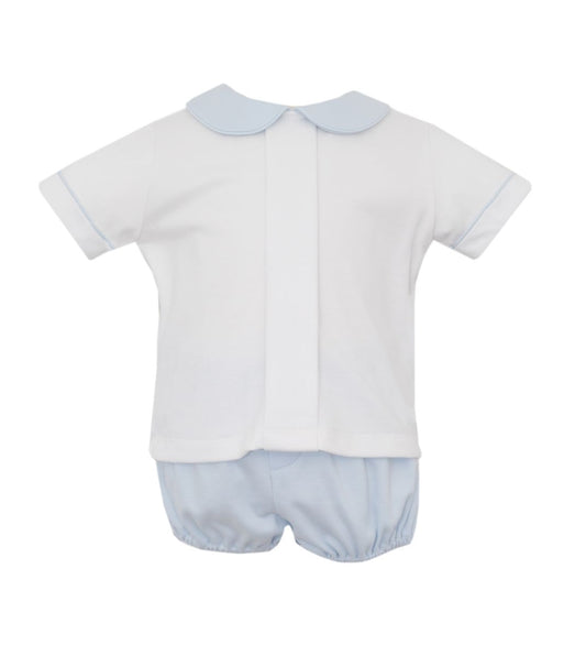 Light Blue Knit Boy's Diaper Set - Persnickety Shop