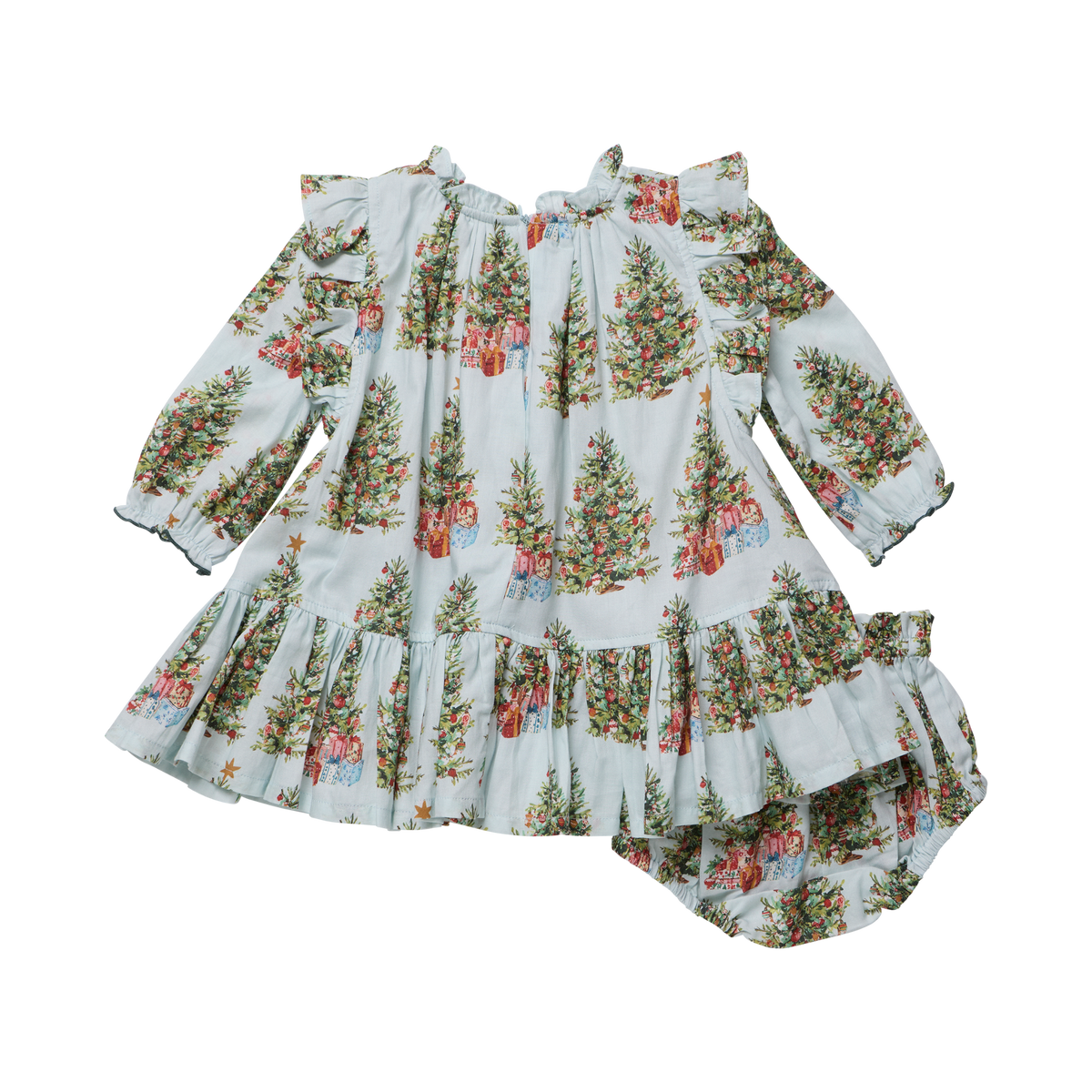 Baby Girls Harper Dress Set- Trees & Presents - Persnickety Shop