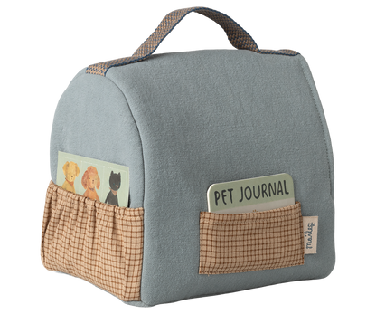Maileg Pet Carrier - Dusty blue - Persnickety Shop