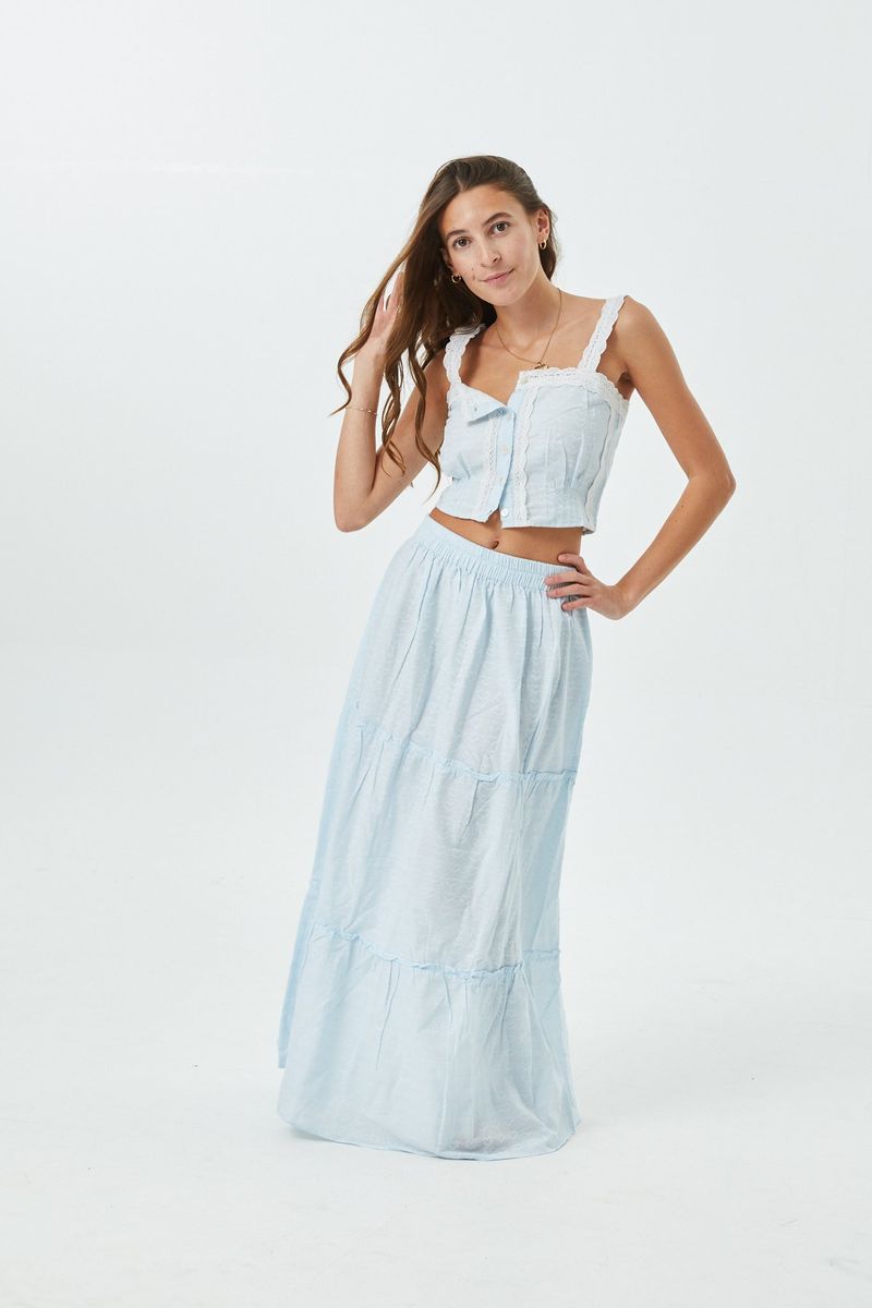 Skylar Pastel Blue Heart Tank Top - Persnickety Shop