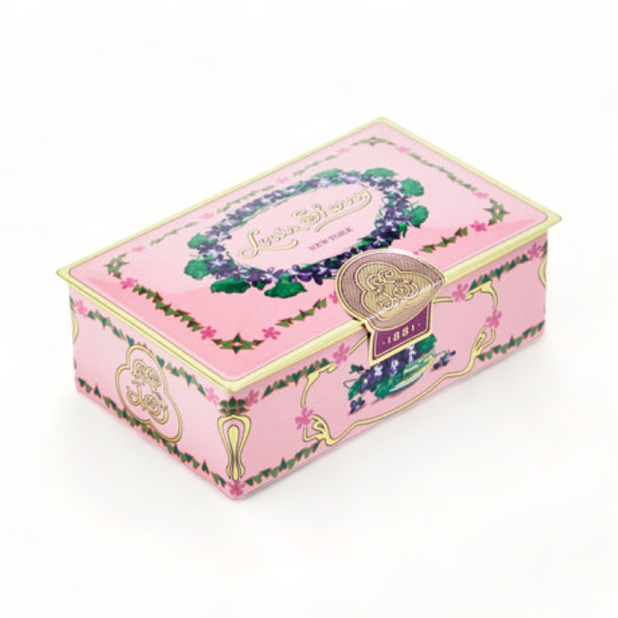 Louis Sherry Chocolate Tin, 2 Piece, Orchid