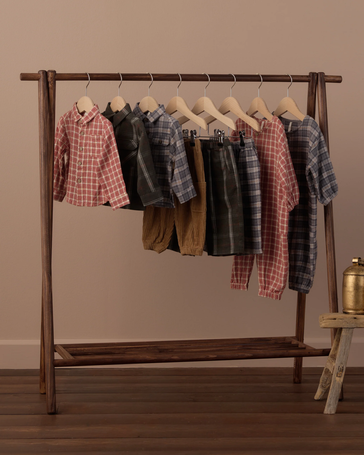 RYLEE + CRU POCKETED FLANNEL SHIRT HOLIDAY PLAID