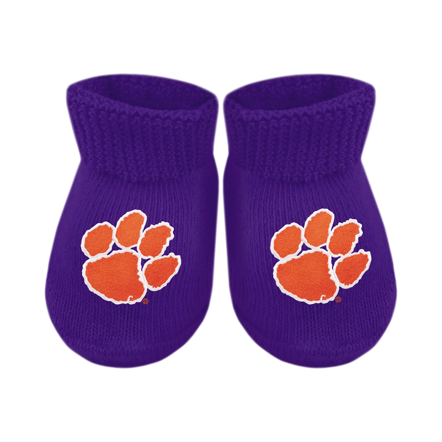 Clemson Tigers Gift Box Baby Booties - Persnickety Shop