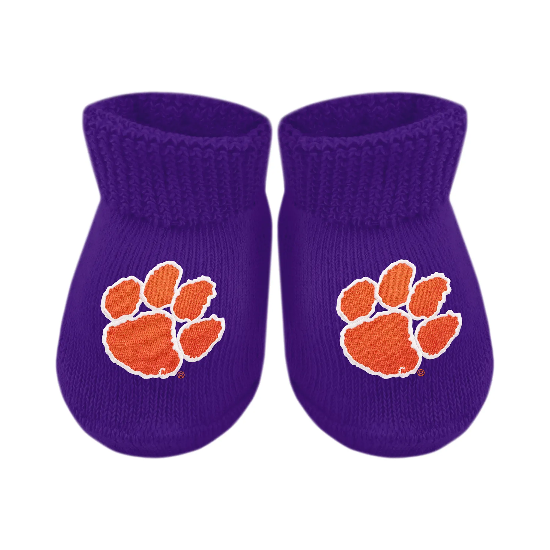 Clemson Tigers Gift Box Baby Booties - Persnickety Shop