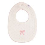 DOTTED CROCHET BOW BIB - Persnickety Shop