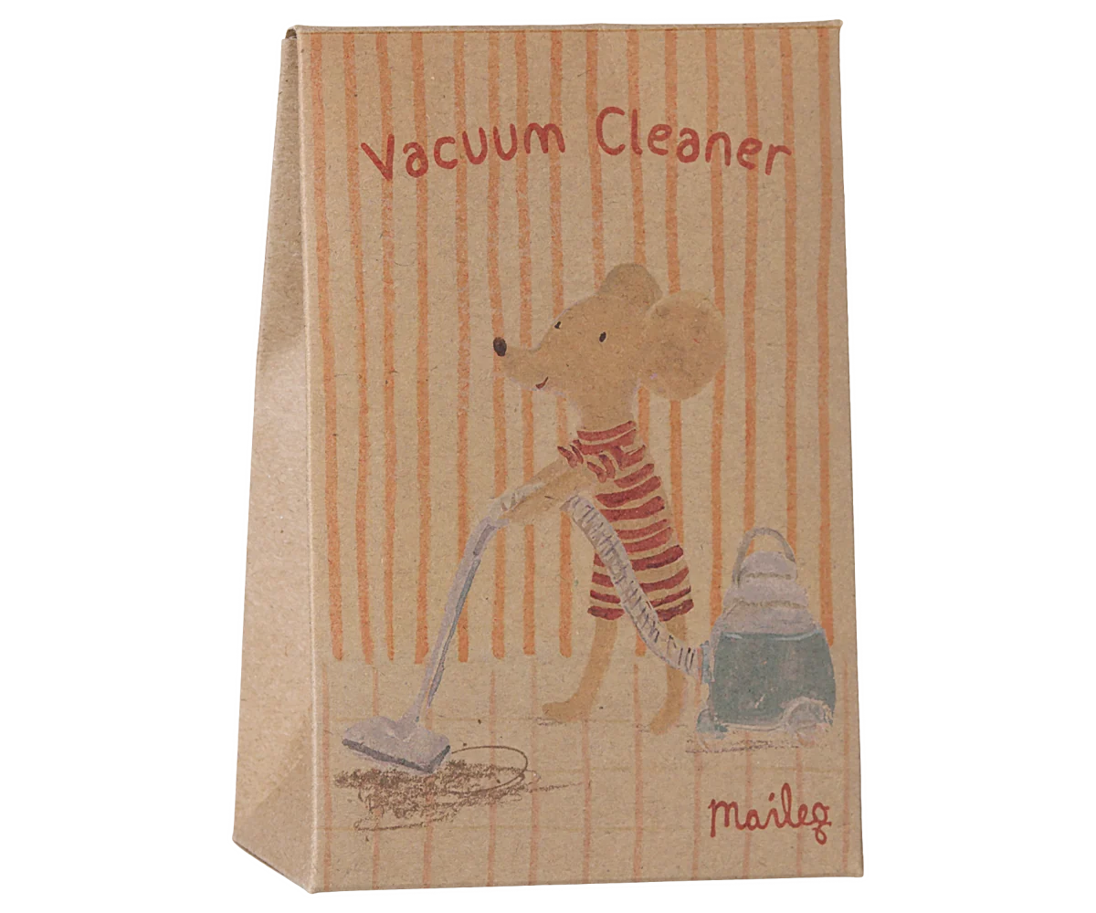 Maileg Vacuum cleaner, Mouse - Dark mint