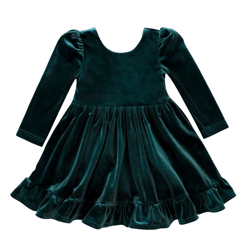 Swoon – Green Velvet Dress - Persnickety Shop
