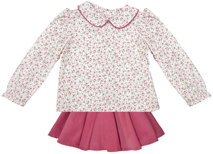ZUCCINI TINY ROSES LAURIE SKIRT SET