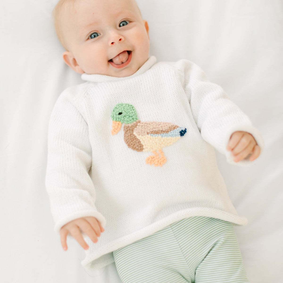 Magnolia Baby Mallard Moments Pullover Sweater - Persnickety Shop