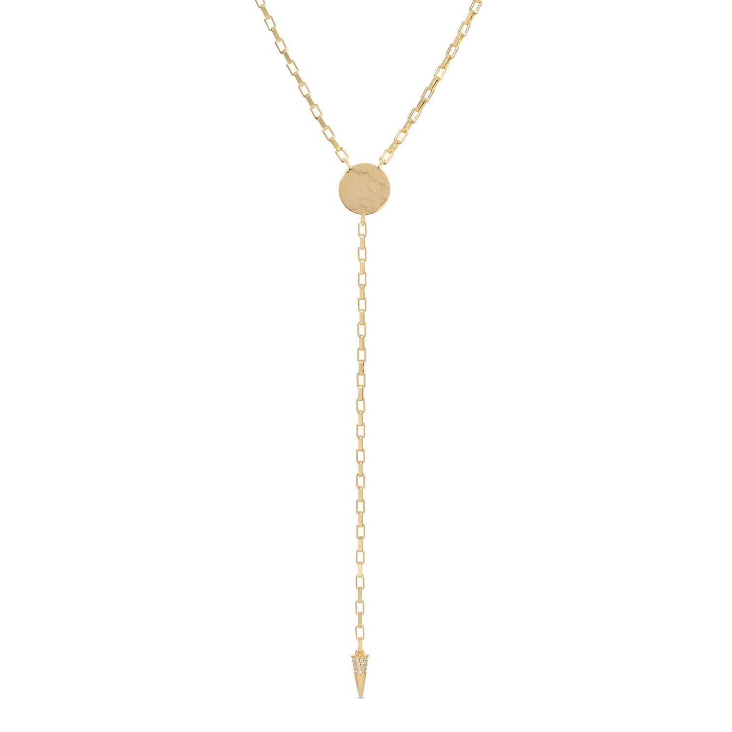 Long Gilded Y Necklace - Persnickety Shop