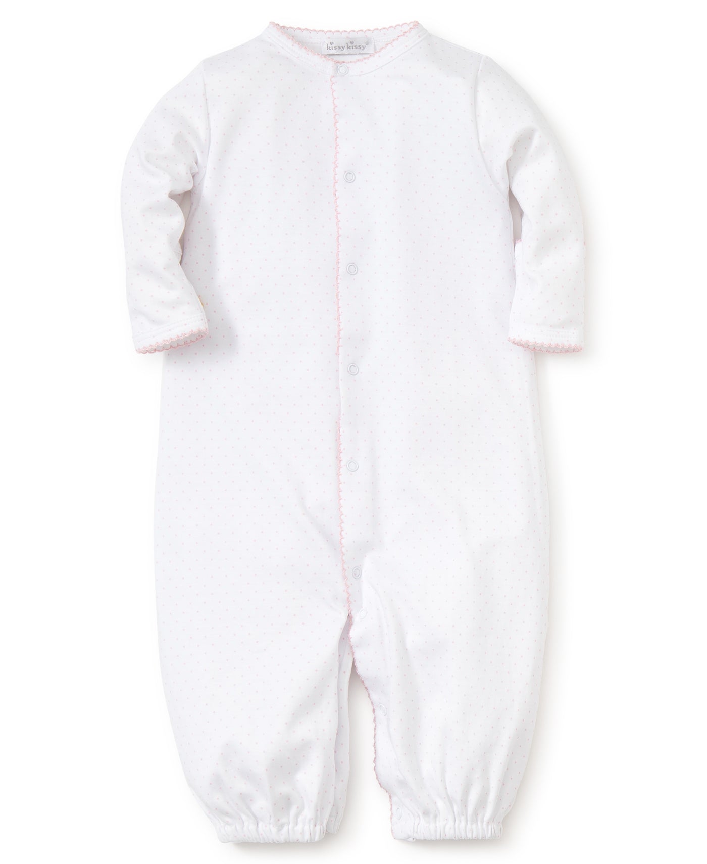 White/Pink New Kissy Dots Print Converter Gown Kissy Kissy - Persnickety Shop