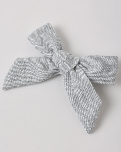 RYLEE + CRU Bows, Set Of 2 Heathered Light Blue - Persnickety Shop