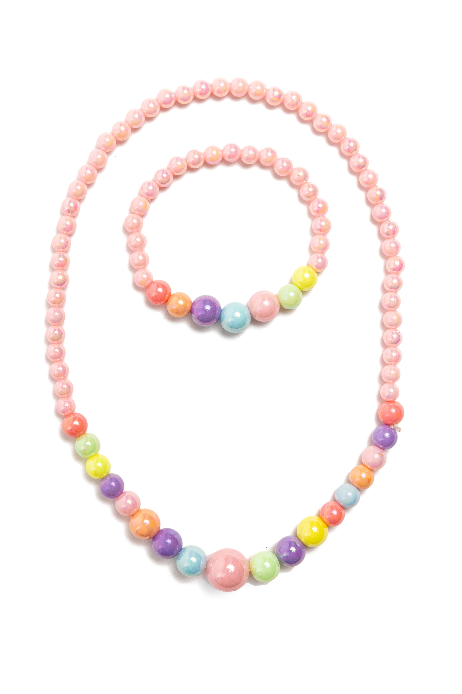 Pearly Pastel Necklace and Bracelet Set - Persnickety Shop