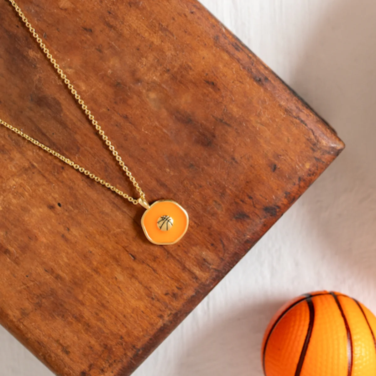 Swish! Basketball Pendant Necklace - Persnickety Shop