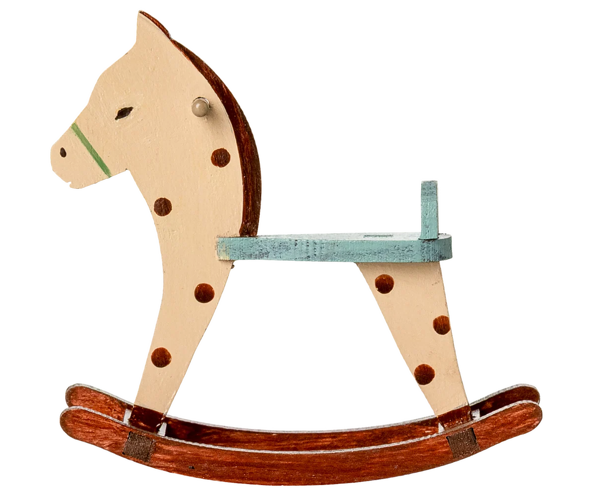 Maileg NEW Rocking horse, Mouse - Spotted