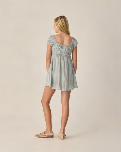TEEN JOYA DRESS GREEN GINGHAM - Persnickety Shop