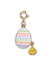 Gold Easter Egg Charm - Persnickety Shop