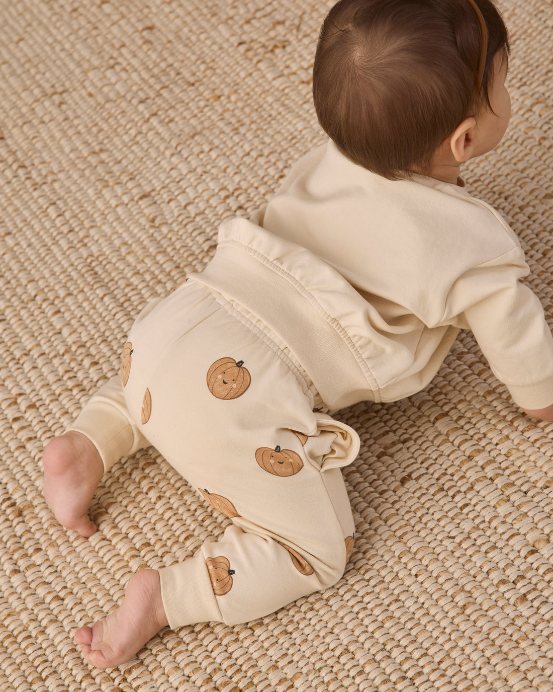 Quincy Mae RELAXED FLEECE SWEATPANT PUMPKINS