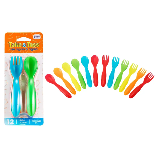 The First Years Take & Toss Toddler Flatware 12pk - Persnickety Shop