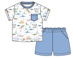 Gone Fishing Tee & Short Set – Baby Club Chic - Persnickety Shop