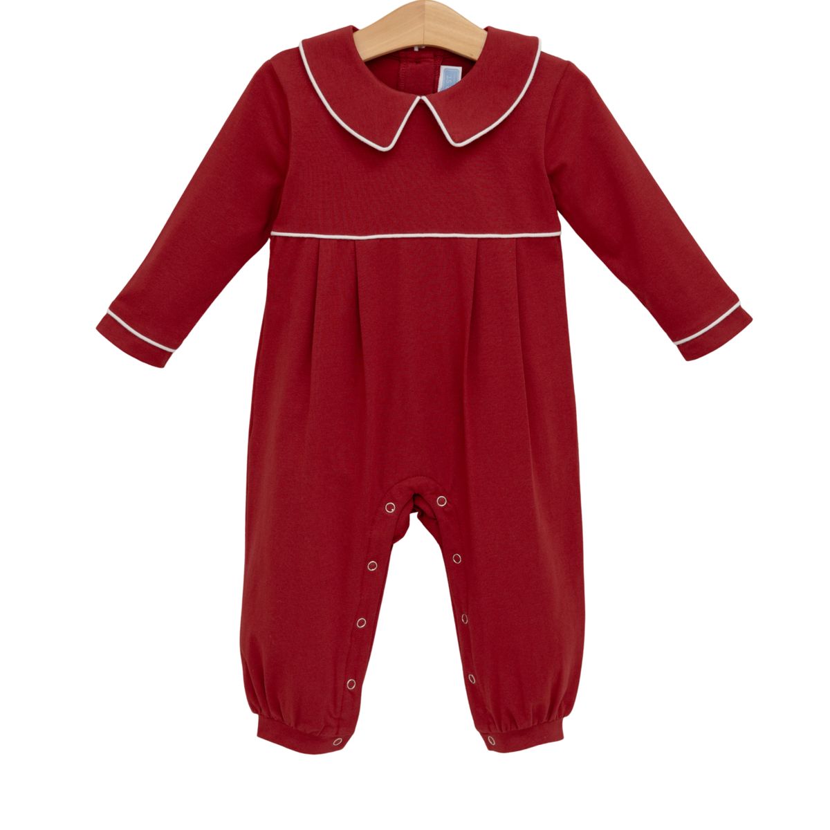 Trotter Street Kids Joseph Romper- Burgundy