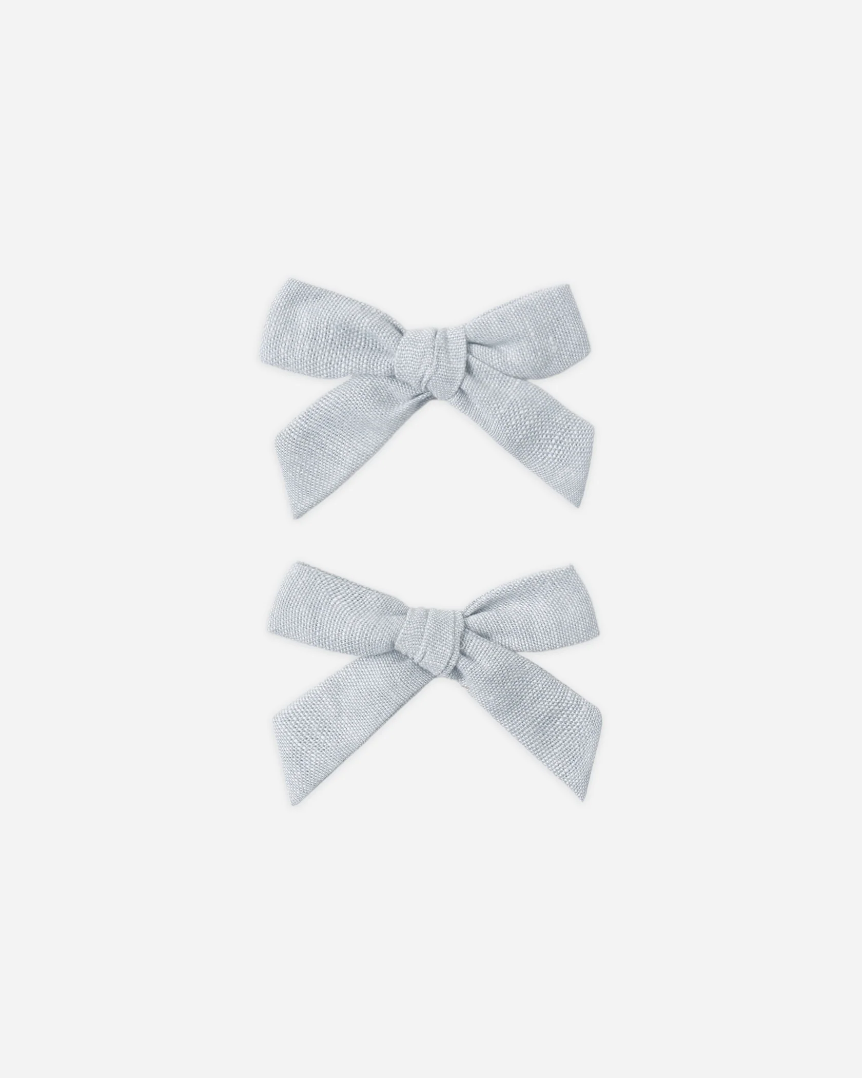 RYLEE + CRU Bows, Set Of 2 Heathered Light Blue - Persnickety Shop