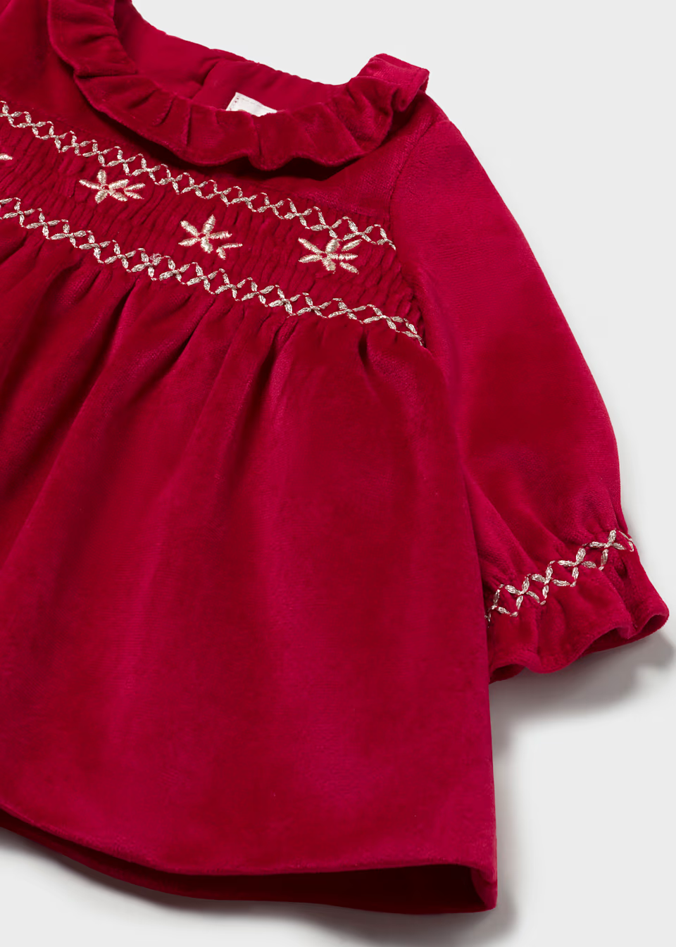 Mayoral Baby Girl Red Velvet Christmas Dress