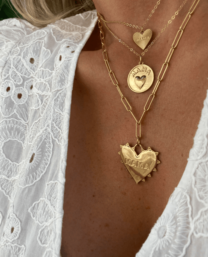 Dainty Heart MAMA Necklace - Persnickety Shop