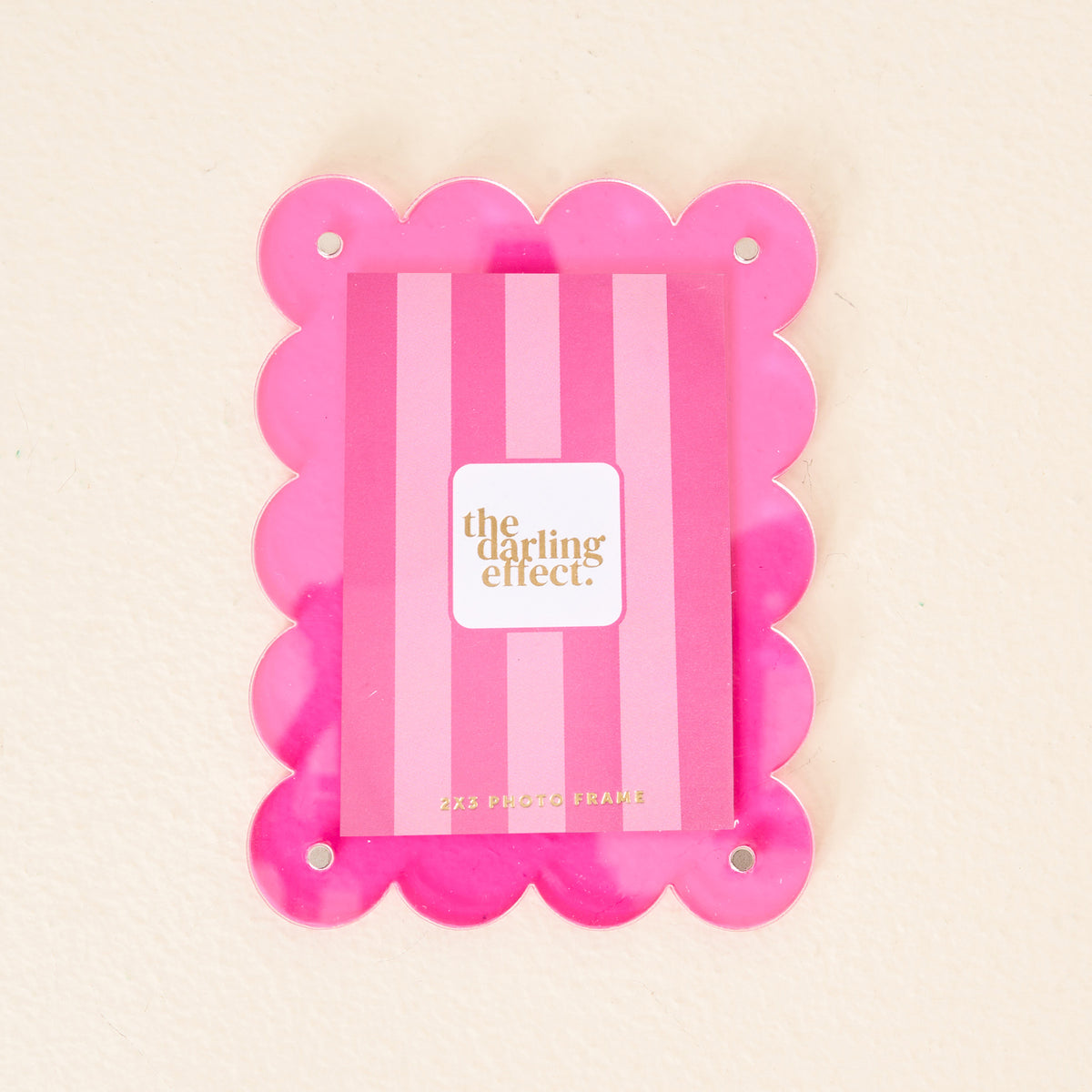 Hot Pink Mini Acrylic Picture Frame Magnet - Persnickety Shop