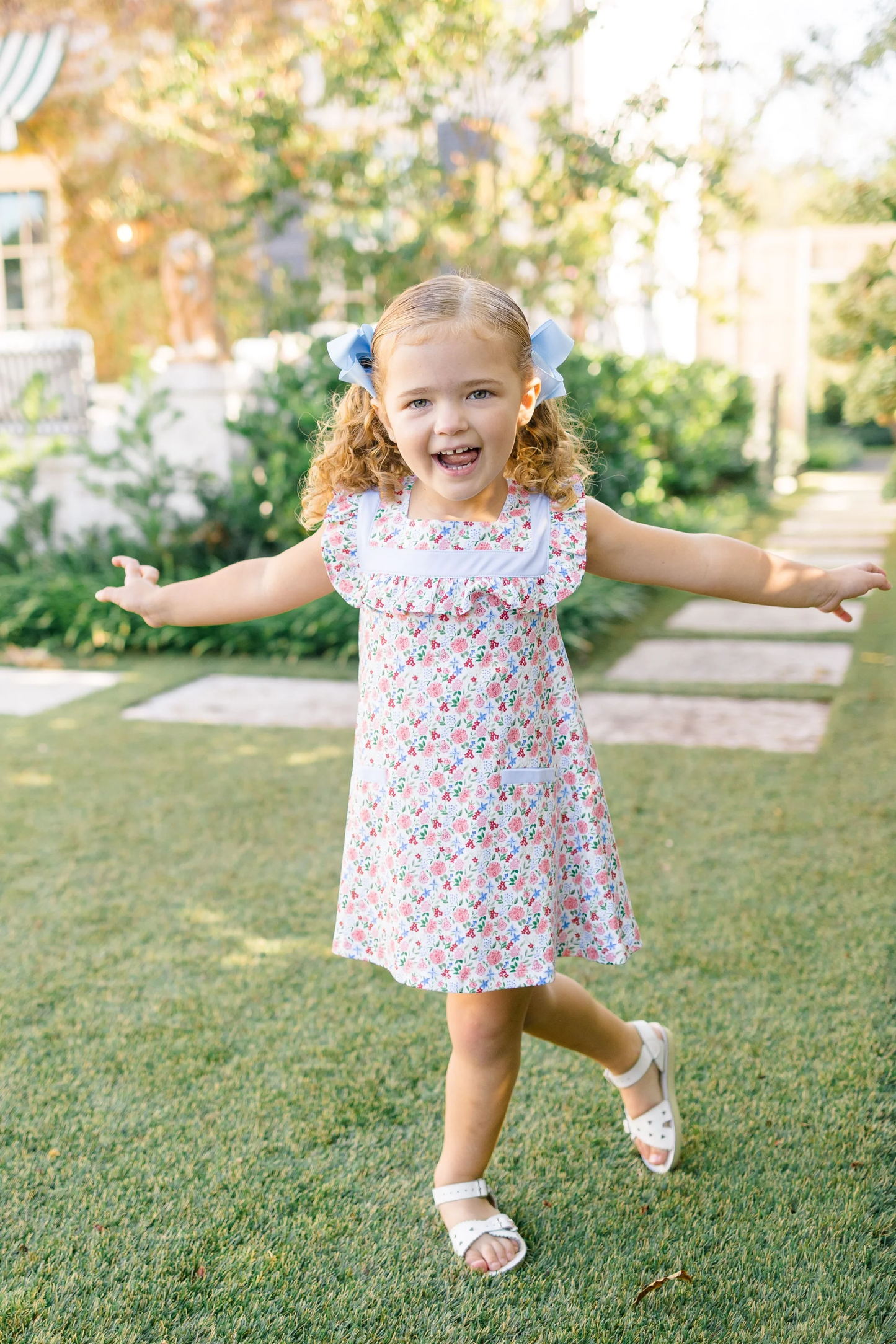 The Proper Peony-  Geranium Sleeveless Dress - Persnickety Shop