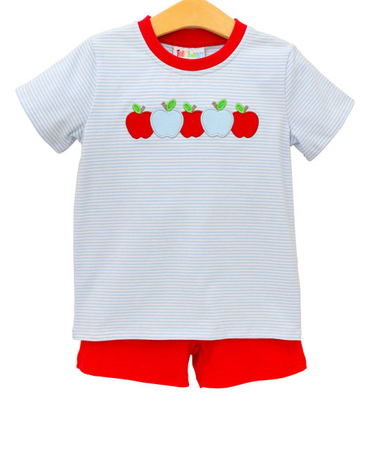 Apple A Day Short Set  by Jellybean Smock Candy - Persnickety Shop