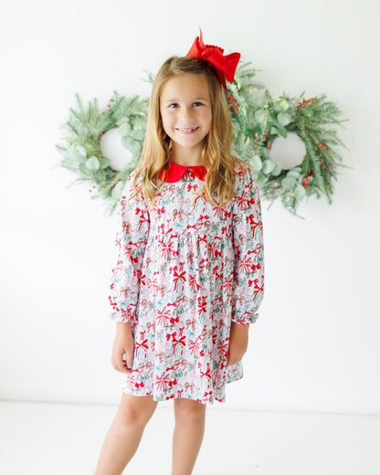PRE-ORDER |Wrapped in a Bow Charlotte Dress Jellybean by Smock Candy - Persnickety Shop