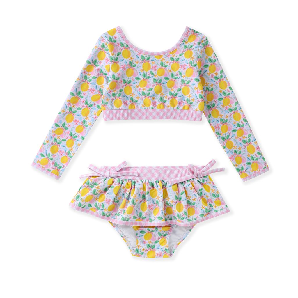 Swoon Pink Gingham and Lemon Bikini - Persnickety Shop