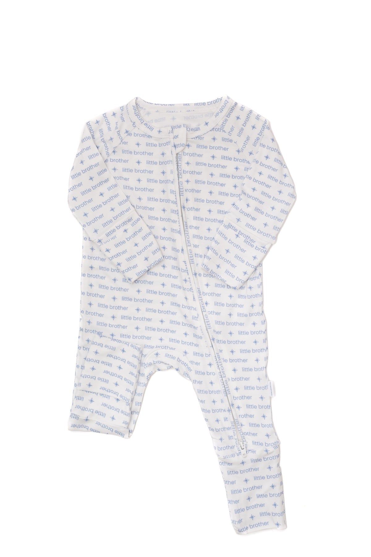 Boys Blue Little Brother Romper