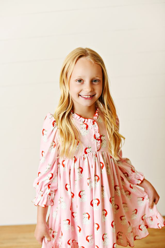 Swoon – Pink Santa Butterknit Playdress Dress - Persnickety Shop
