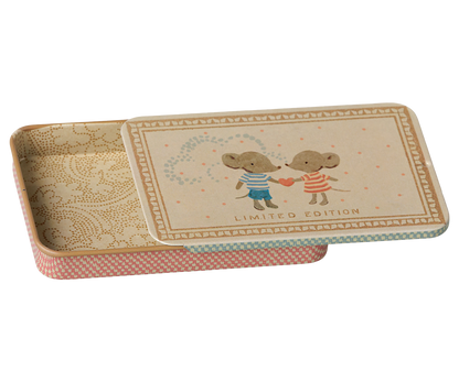Maileg Metal box w. sliding lid - Mice