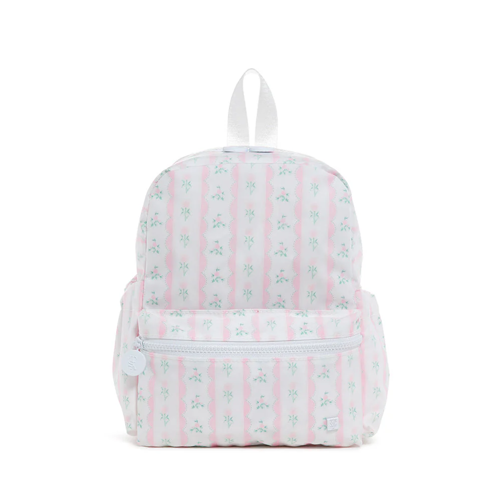 MINI BACKER - RIBBON FLORAL PINK BACKPACK - Persnickety Shop
