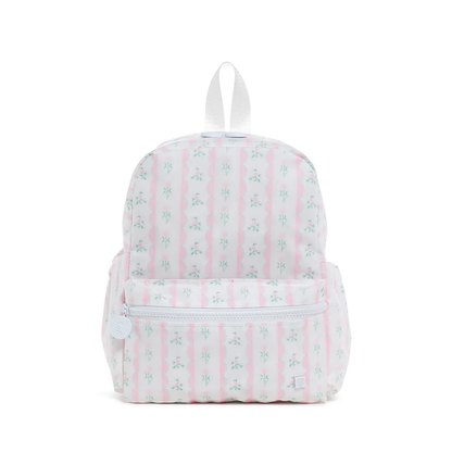 MINI BACKER - RIBBON FLORAL PINK BACKPACK - Persnickety Shop