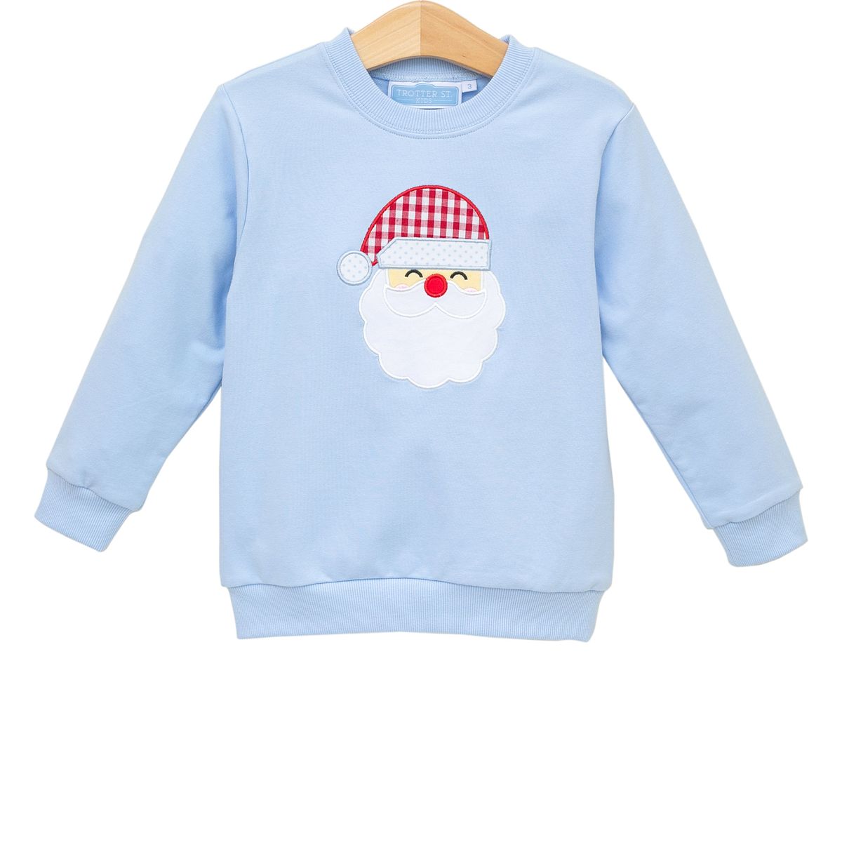 Trotter Street Kids French Terry Pullover- Santa - Persnickety Shop
