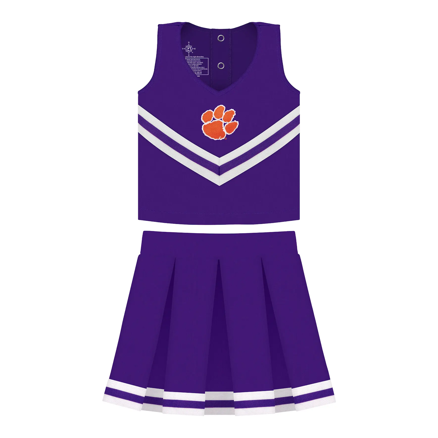 CLEMSON TIGERS PURPLE TWO PIECE CHEER UNIFORM - Persnickety Shop