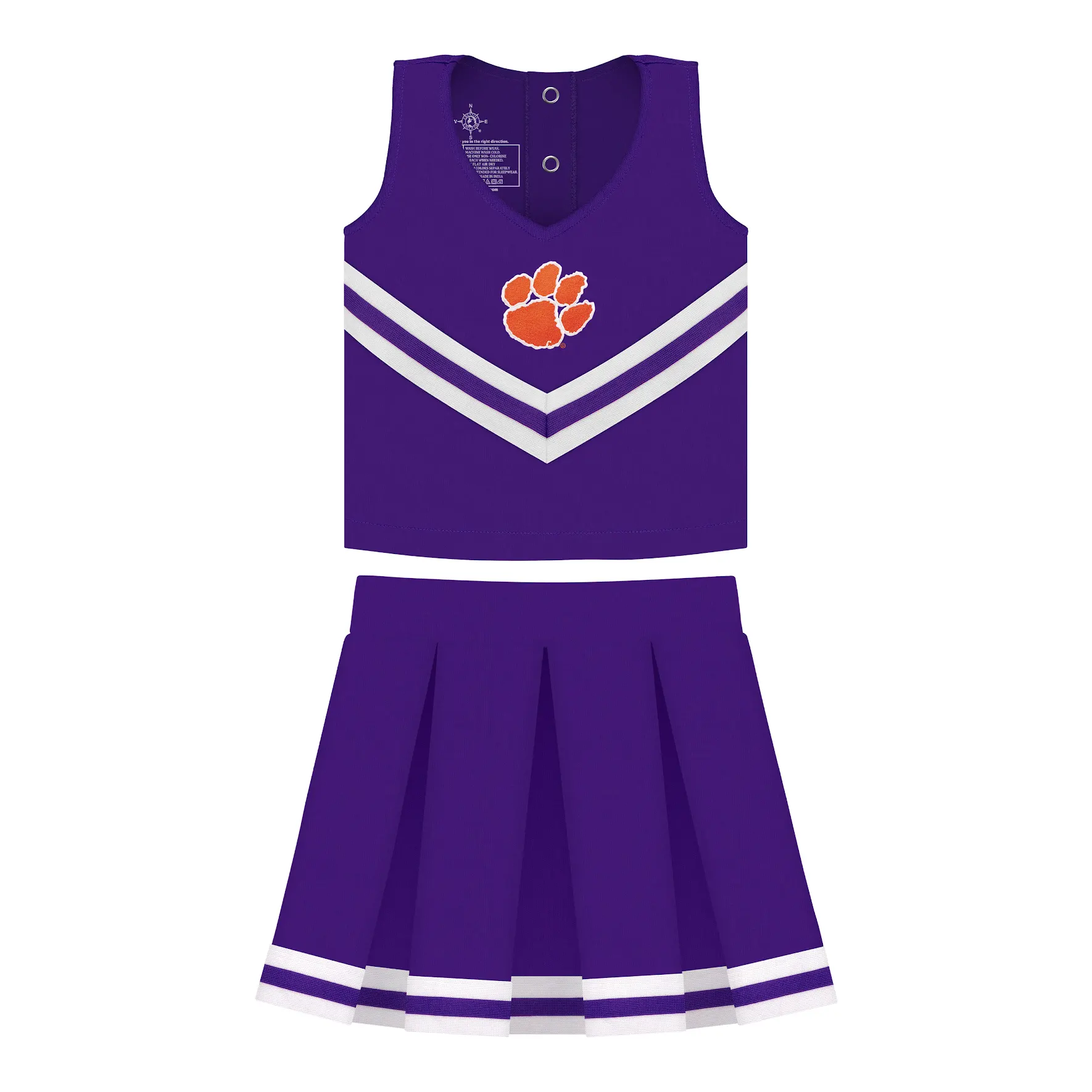 CLEMSON TIGERS PURPLE TWO PIECE CHEER UNIFORM - Persnickety Shop