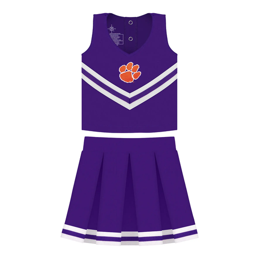 CLEMSON TIGERS PURPLE TWO PIECE CHEER UNIFORM - Persnickety Shop