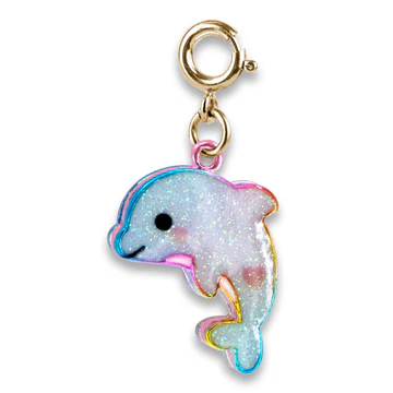 CHARM IT Gold Glitter Tie-Dye Dolphin Charm - Persnickety Shop