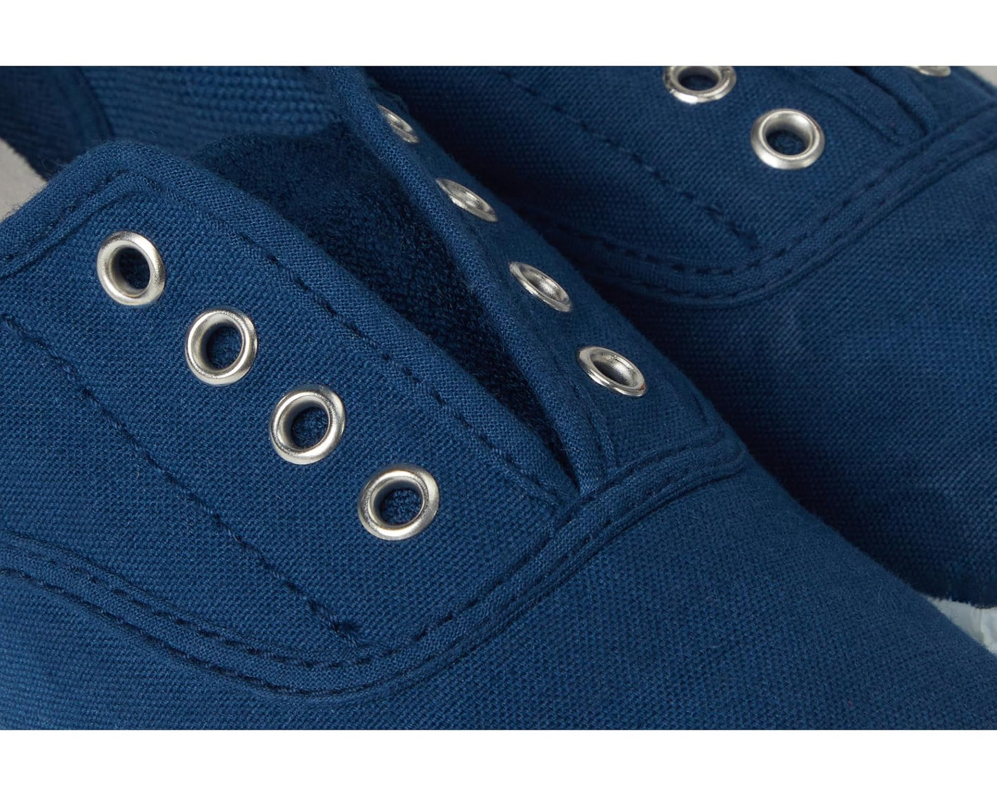 CIENTA NAVY CANVAS LACELESS SNEAKER - Persnickety Shop