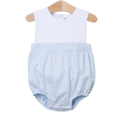 Jellybean Boy Benjamin Bubble- Light Blue Stripe - Persnickety Shop