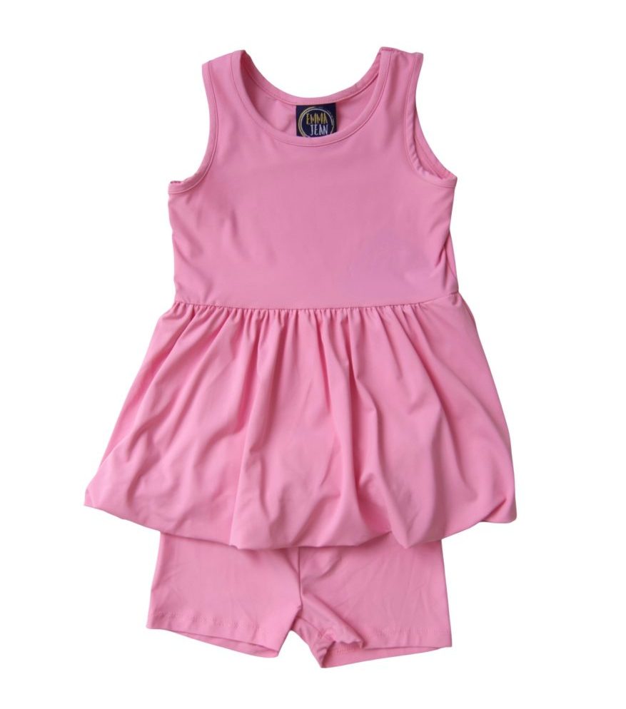 Pink Bubble Dress with Shorts - Persnickety Shop