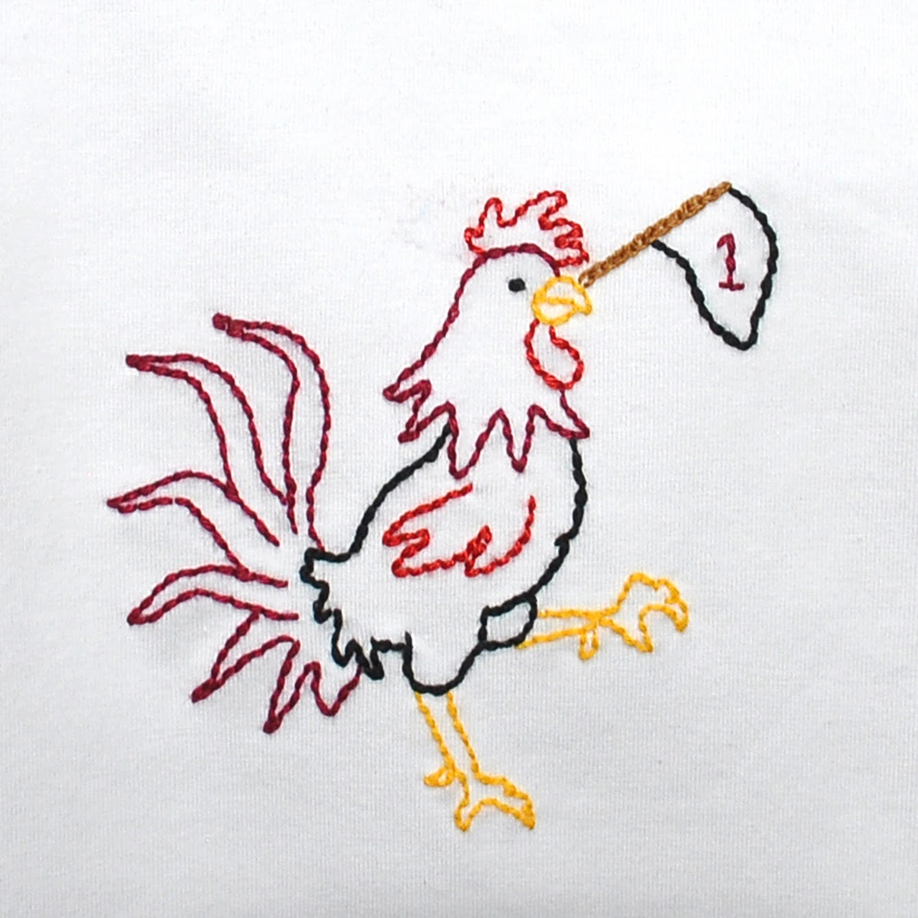 Gamecock w/ Flag  Black/Garnet Boy Bubble