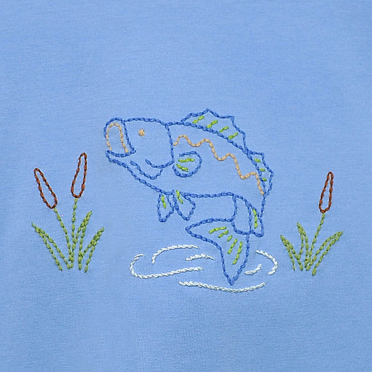 Blue Houston Shirt - Flying Bass